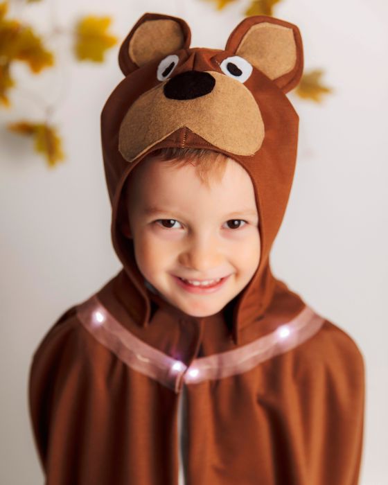 Costum de Urs / Castor, cu Luminițe, Universal (Poveste Ursul Păcălit de Vulpe)