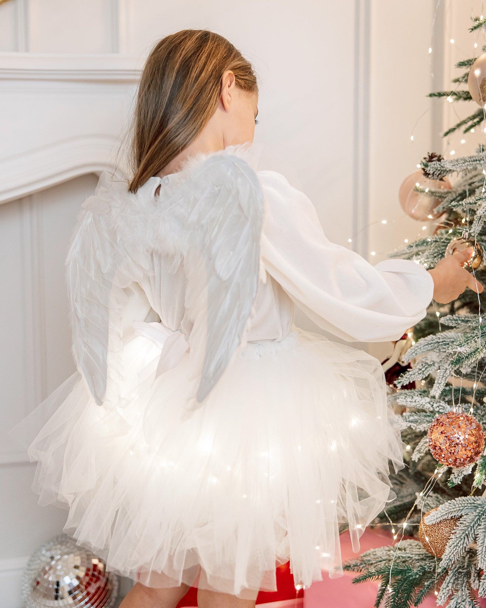 Sparkle Skirt, Pure White