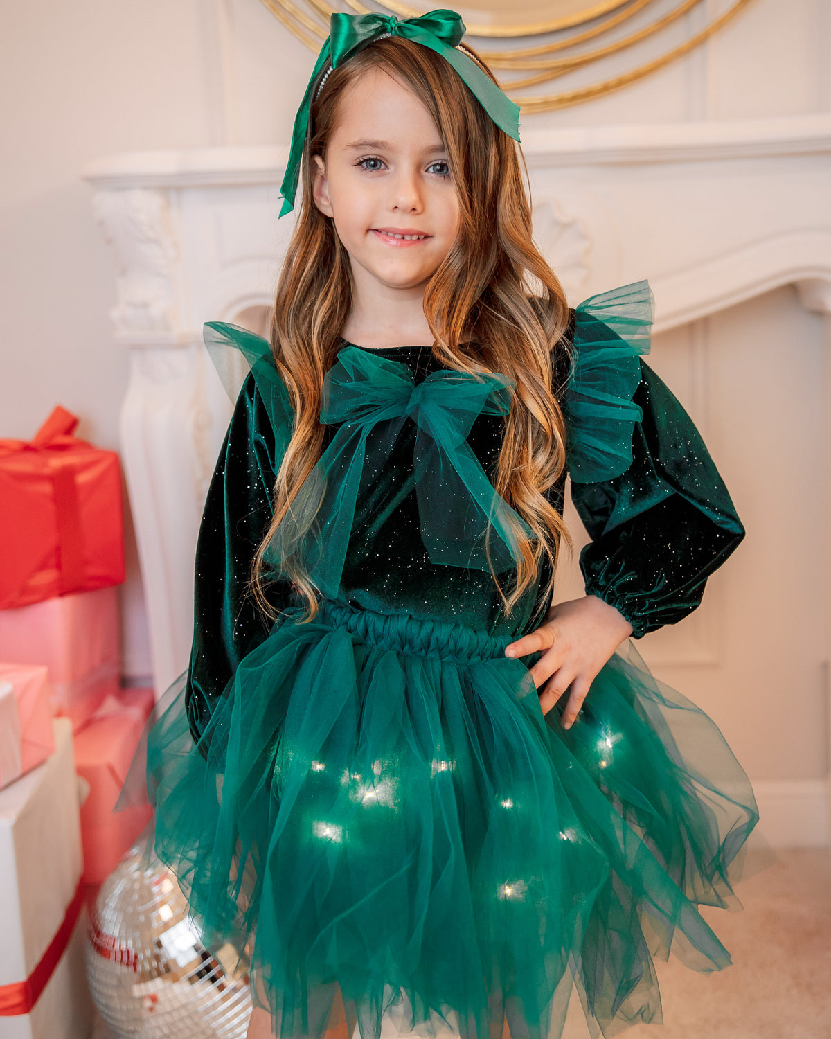 Fustița cu Luminițe, Verde Regal De Craciun