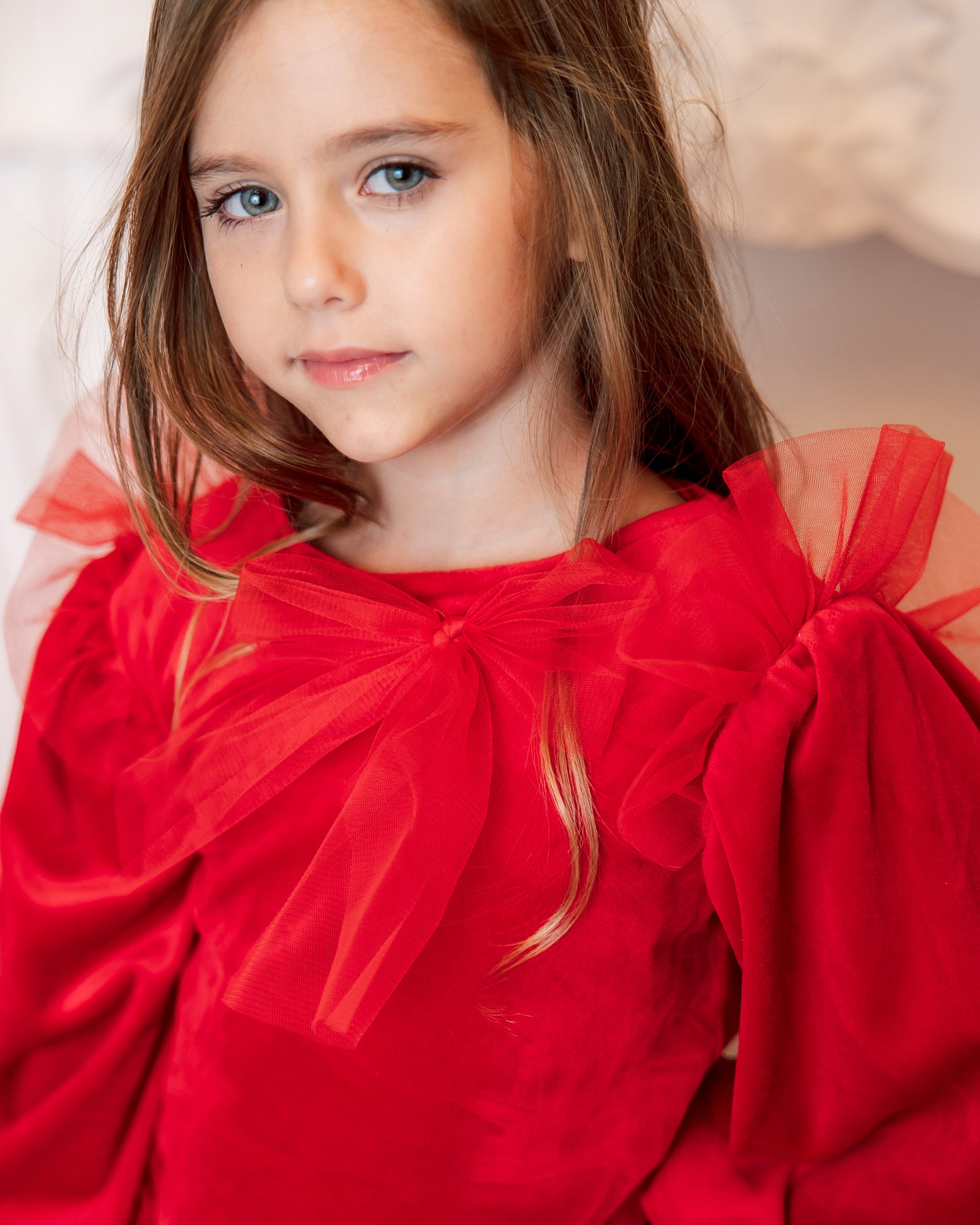 Bluzița Roșie, de Craciun de catifea, 1-3 ani