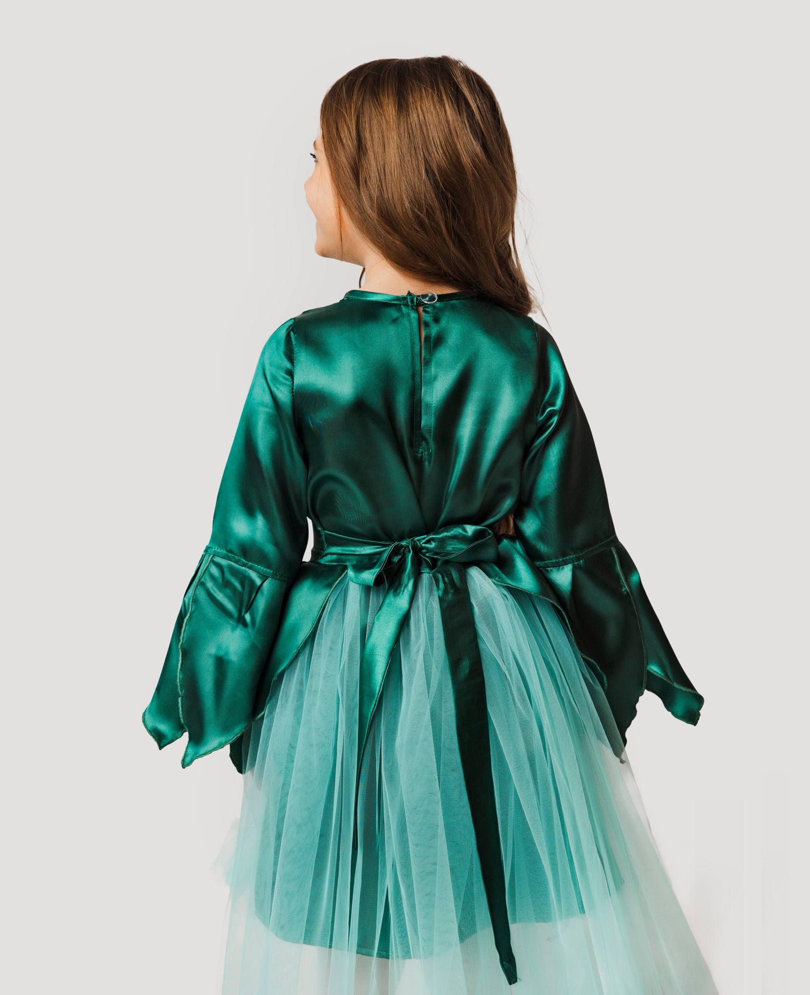 Costum cu Luminițe Zâna Primăverii, 4 Piese Rochiță + Accesorii, de Primăvară, Serbare