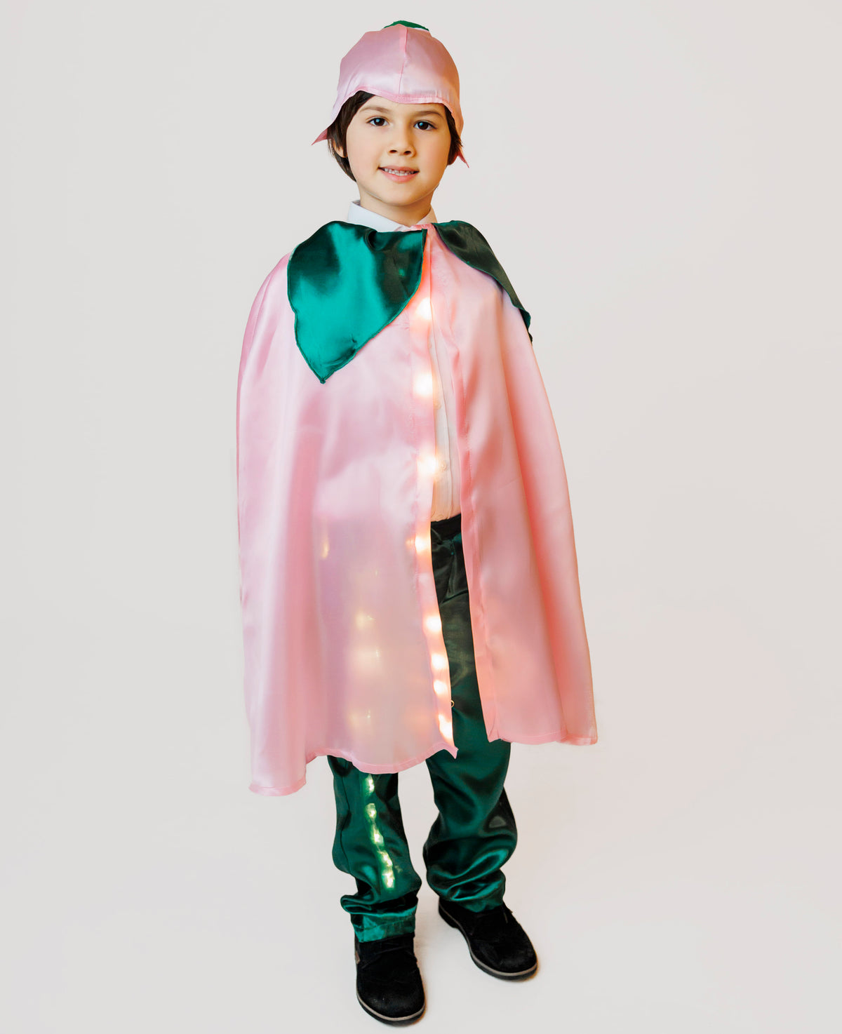 Costume with Candles, Pink PEONY Flower (Rose, Hyacinth, Pansy, Summer Fairy), 3 Pieces 