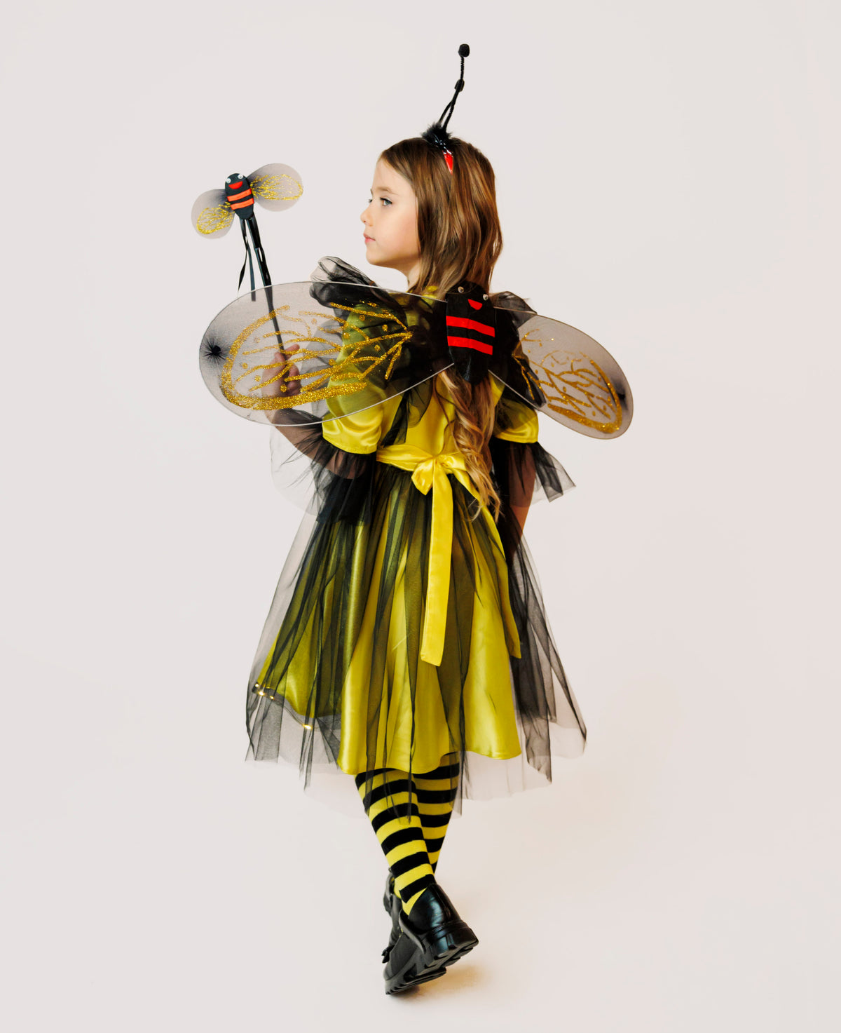 Bee Costume with Lights, 4 Pieces Dress + Accessories, Spring, Celebration