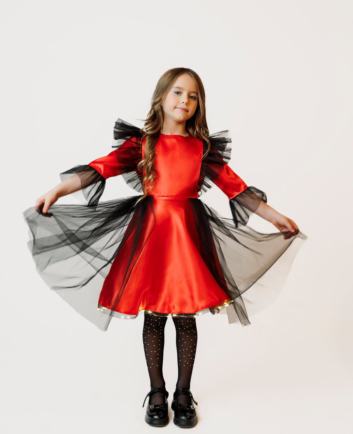 Ladybug Sparkle Dress, for Spring Celebration