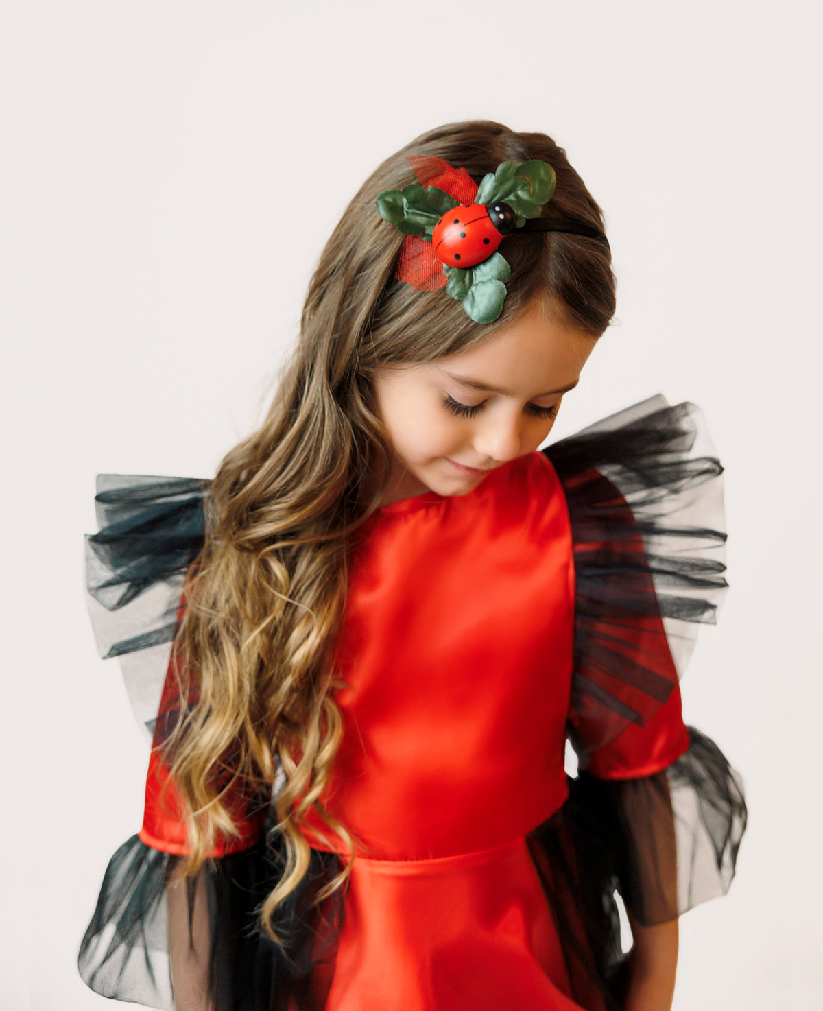 Rochița cu Luminițe Buburuză, pentru Serbare  Primăvara