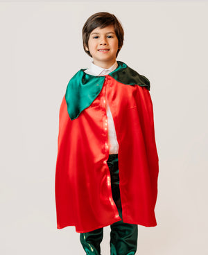 Costum cu Luminițe, FLOARE ROȘIE (Bujor, Lalea, Trandafir), 2 piese