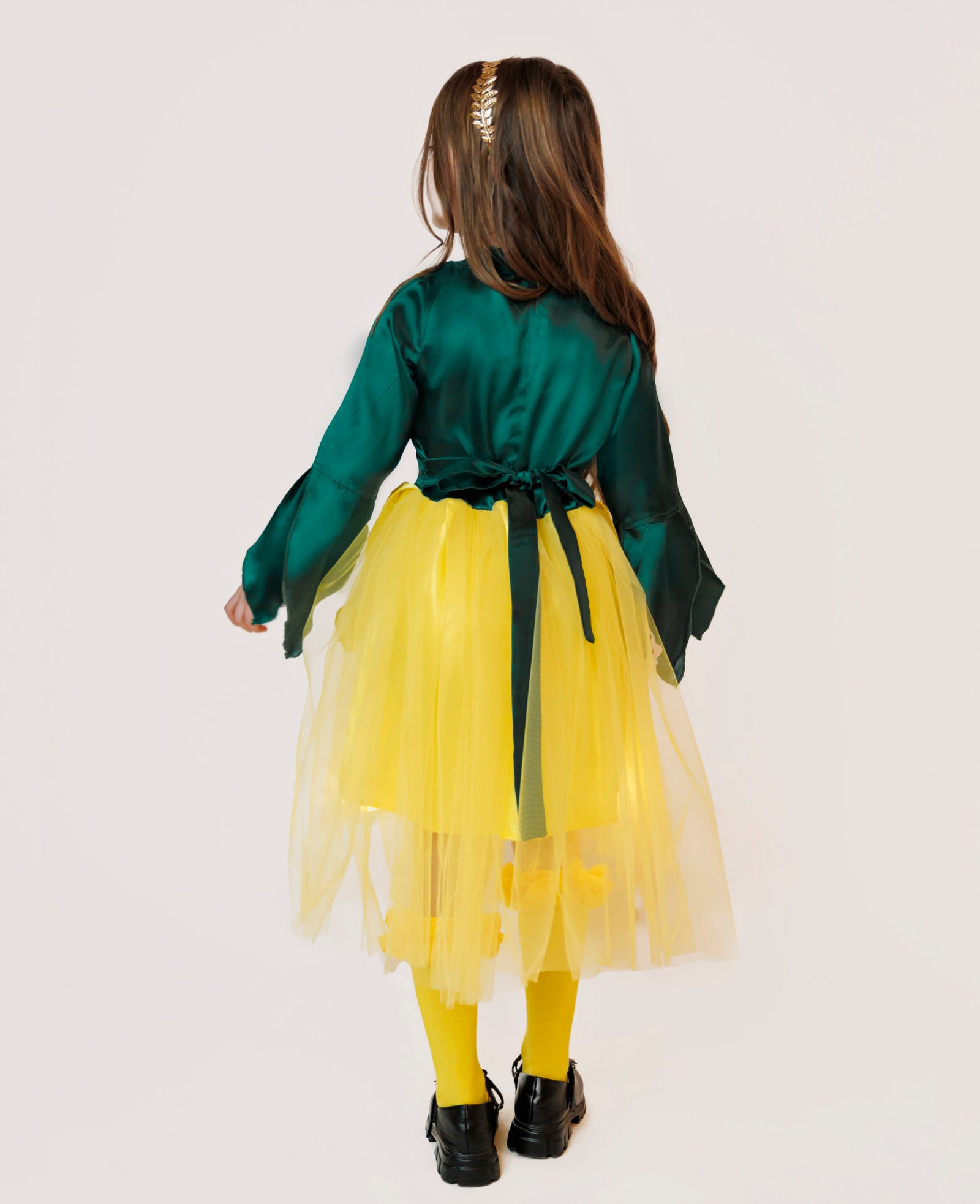 Rochița cu Luminițe Floare Galbenă Păpădie (Narcisă, Zambilă, Floarea Soarelui, Păpădie) de Zână Toamnei