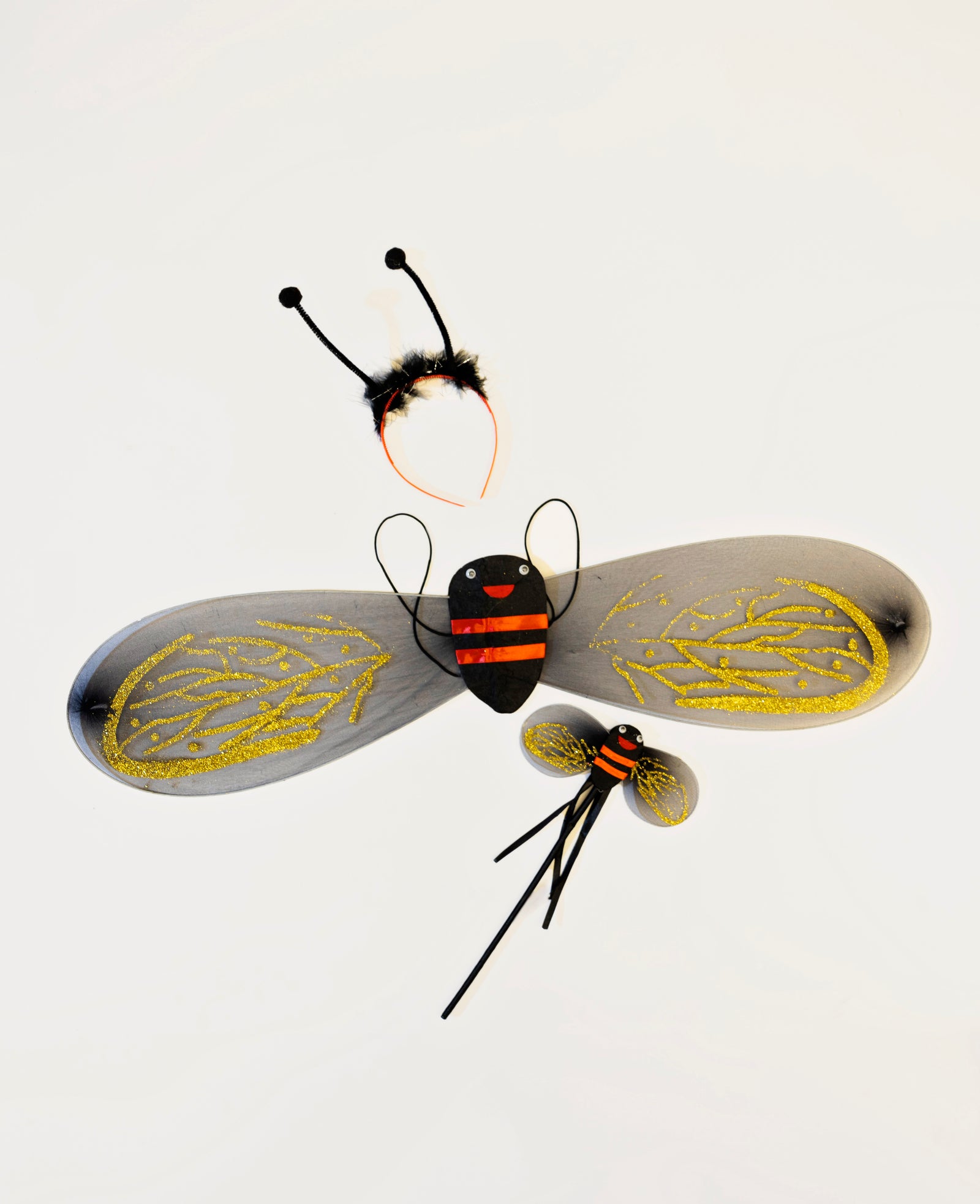 Bee Costume with Lights, 4 Pieces Dress + Accessories, Spring, Celebration