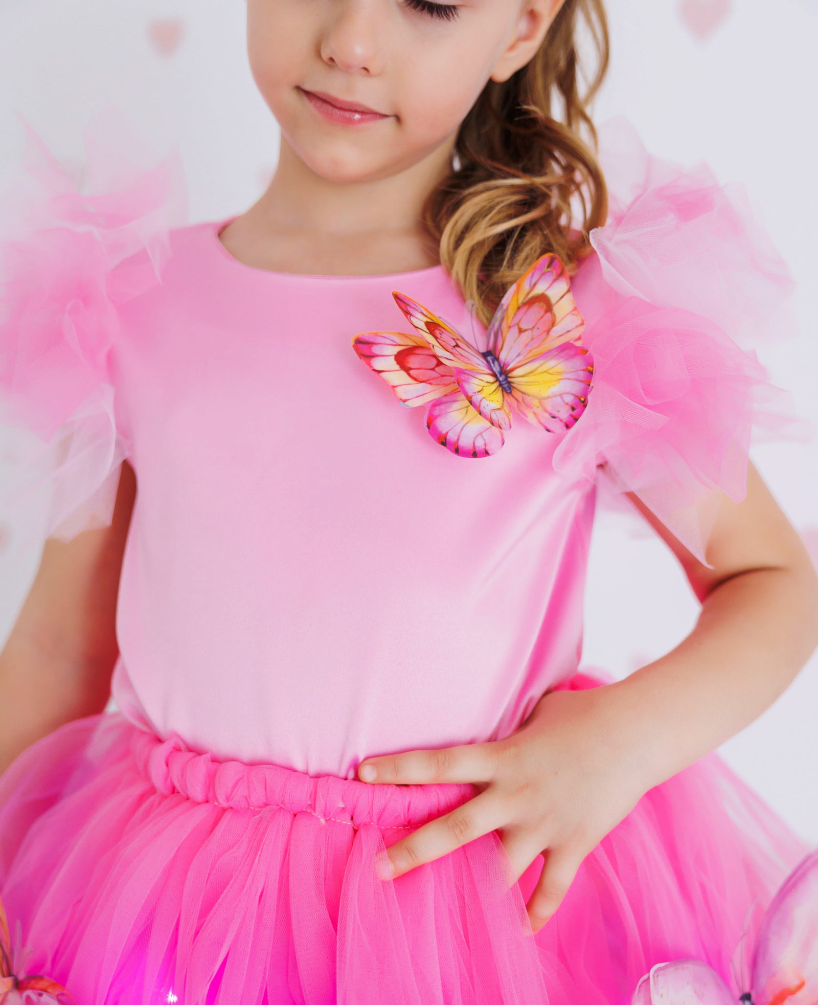 Bluzița Fluturaș, Roz Bombon, Tafta, 12-18 luni