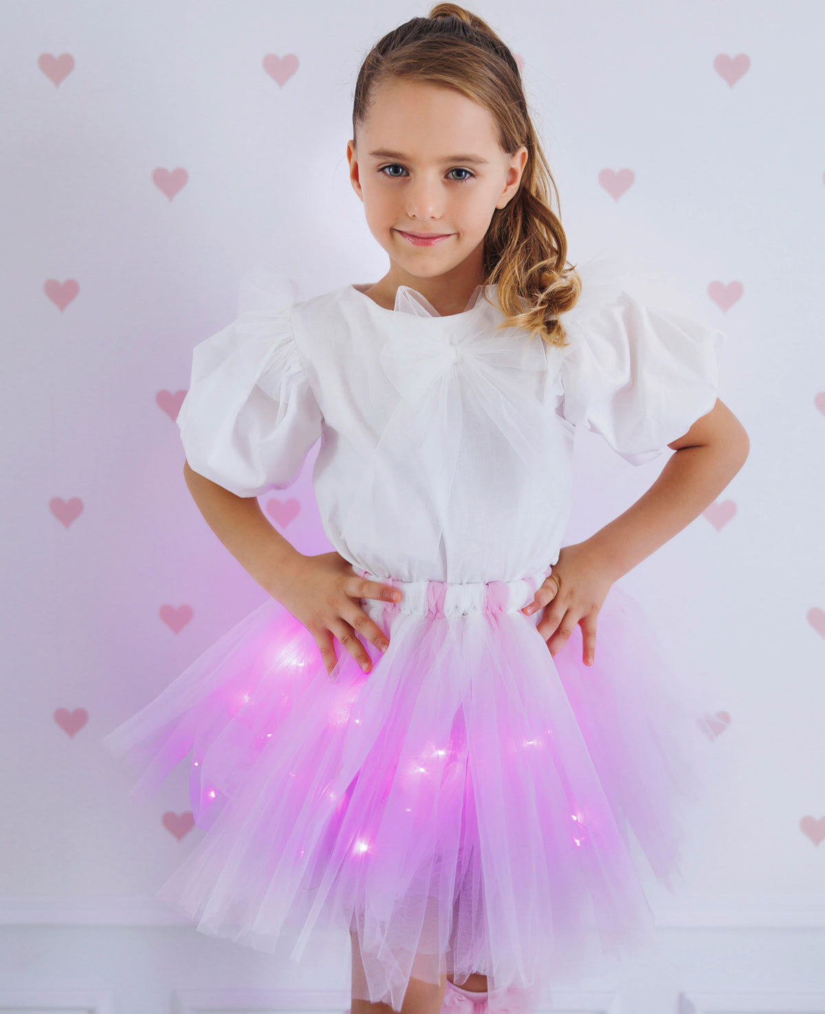 Fustița cu Luminițe, Roz Vată De Zahăr