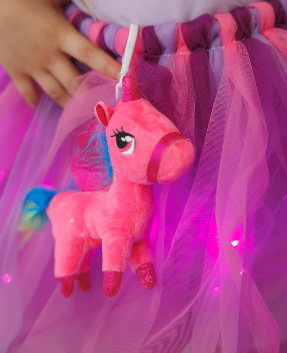 Fustița cu Luminițe, Unicorn Magic cu Breloc, 3-18 luni