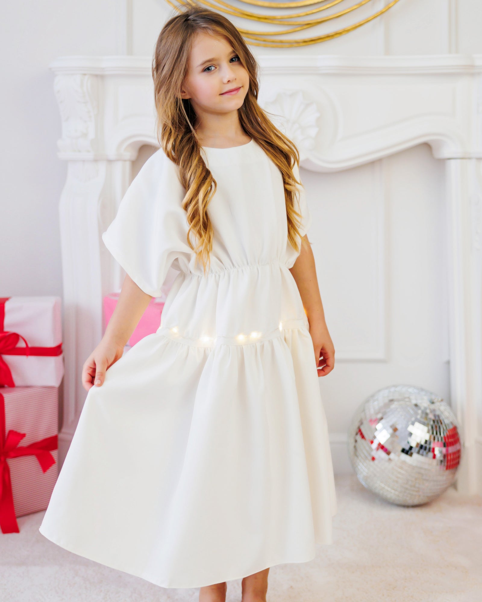 Rochiță cu Luminițe, pentru Serbare de Înger, Fulg de Nea