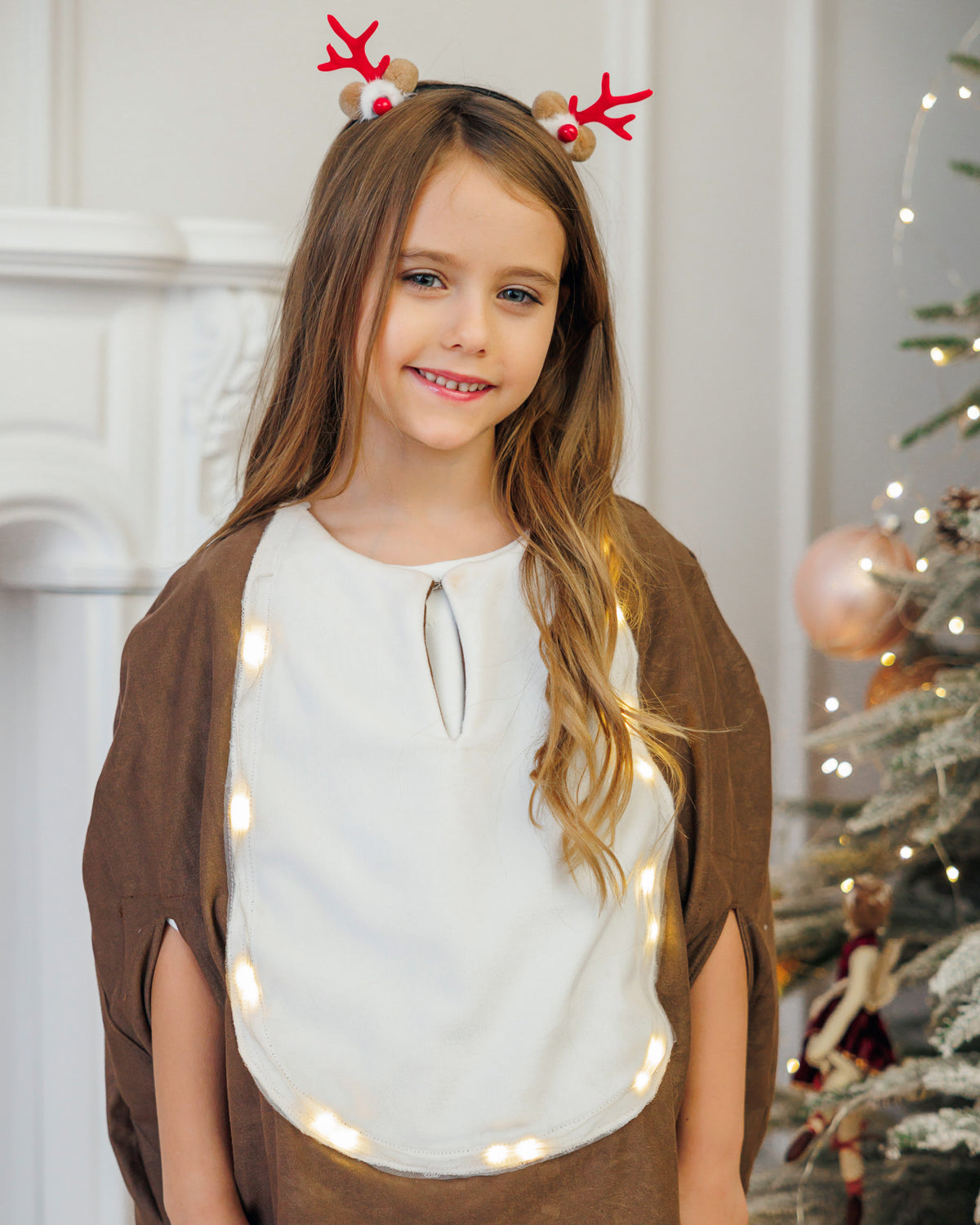 Pelerină de ren cu luminițe