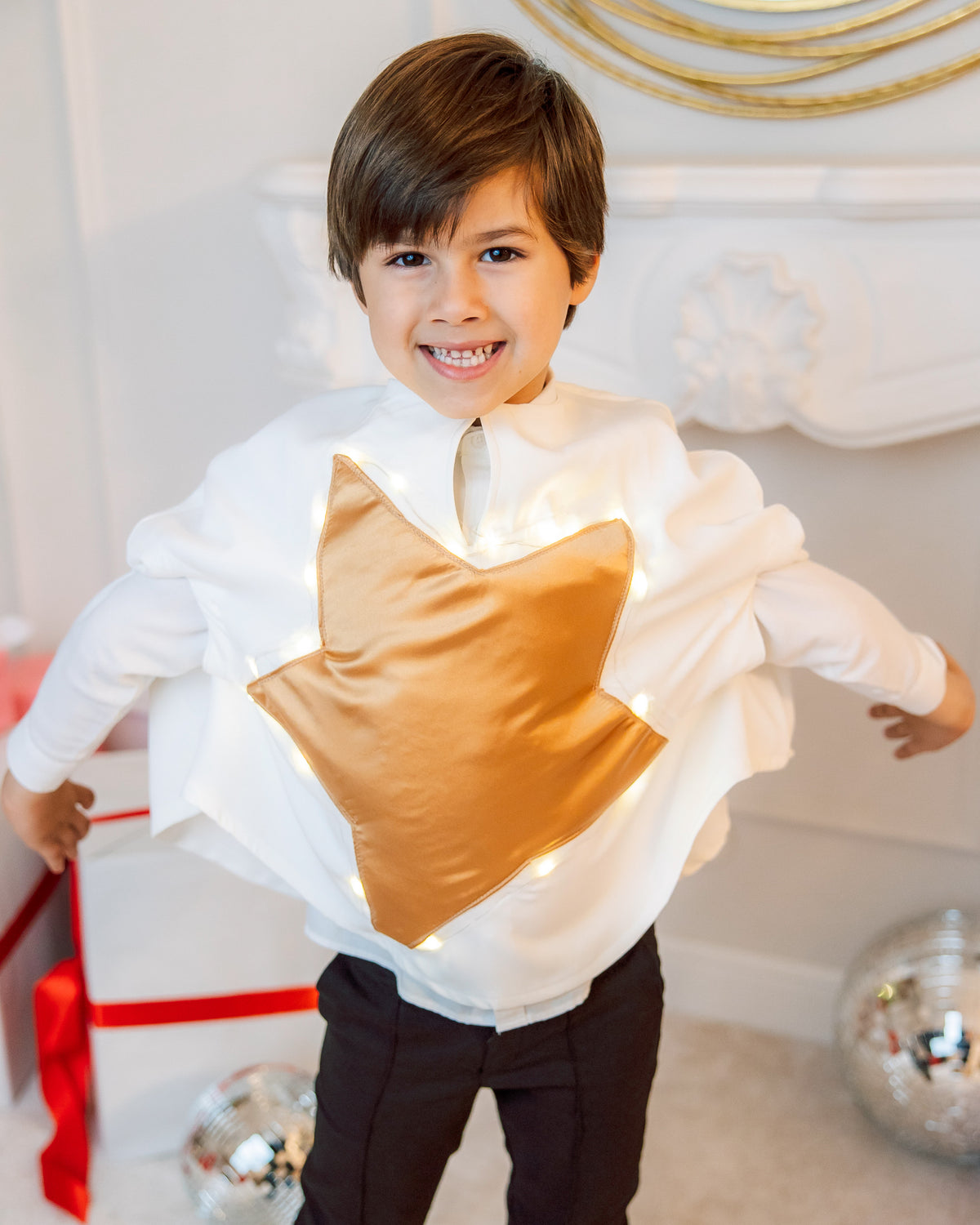 Boy's Star Cape with Lights