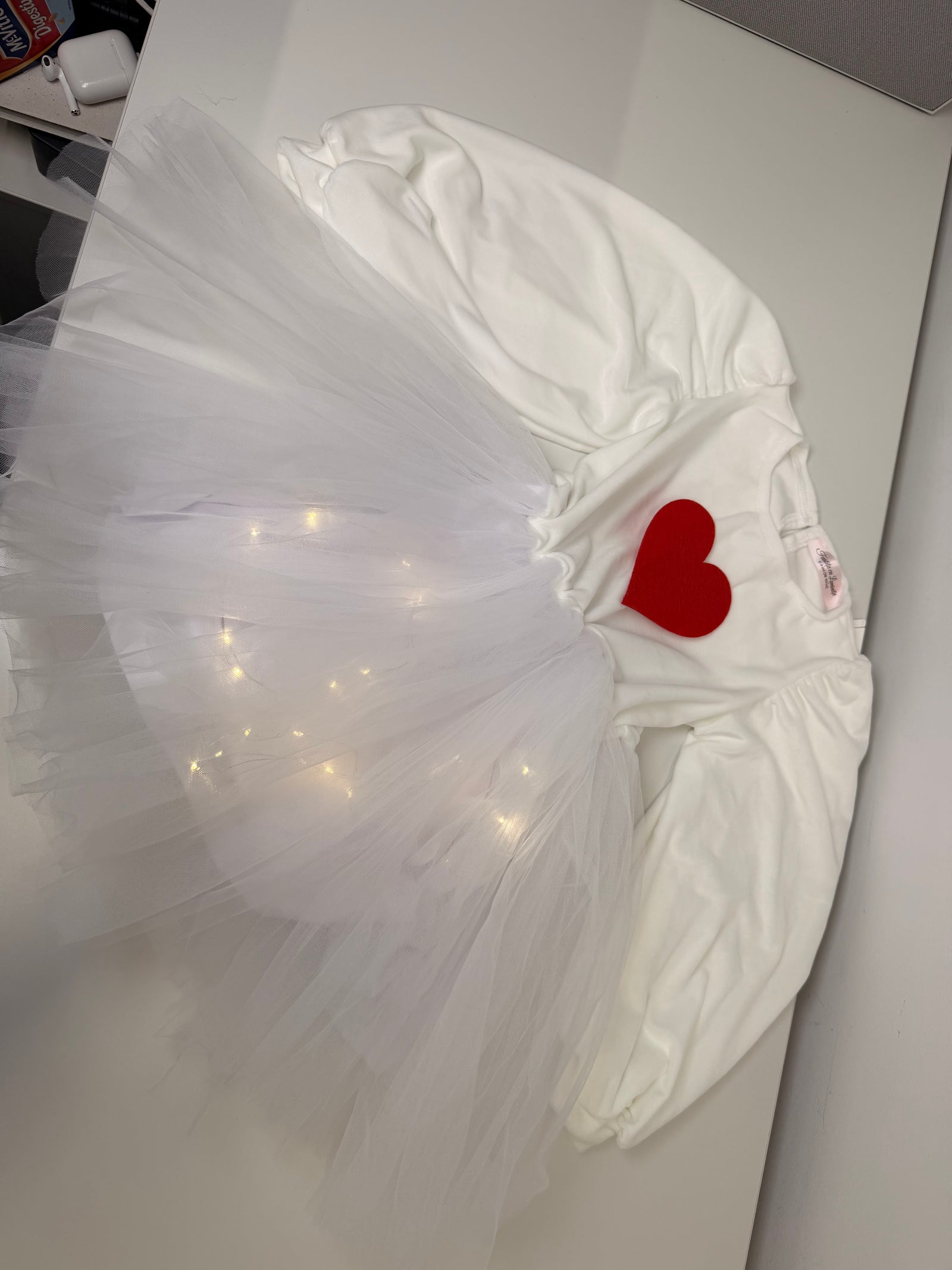 Rochita cu Luminite Alba, cu Inima