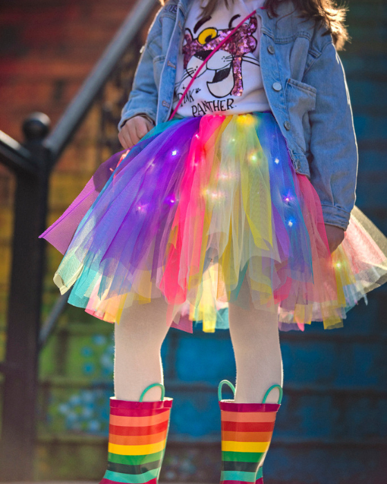 Skirt with Sparkles, Rainbow Summer Dream