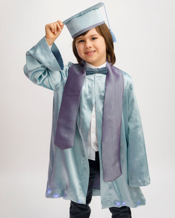 Robă Argintie cu Luminițe pentru Copii, Adio Grădiniță și Absolvire Școală