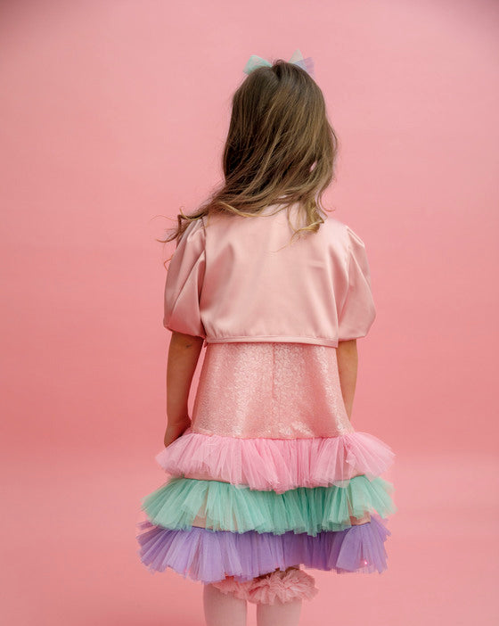 Bolero copii de Ocazie, de pus pe deasupra, Roz