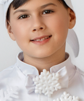 Papion Alb cu Fulg, de serbare