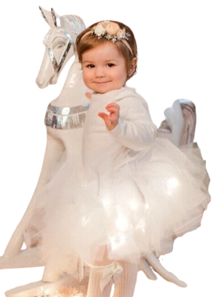 Fustița cu Luminițe, Albă, de Bebe, de Botez si Moț