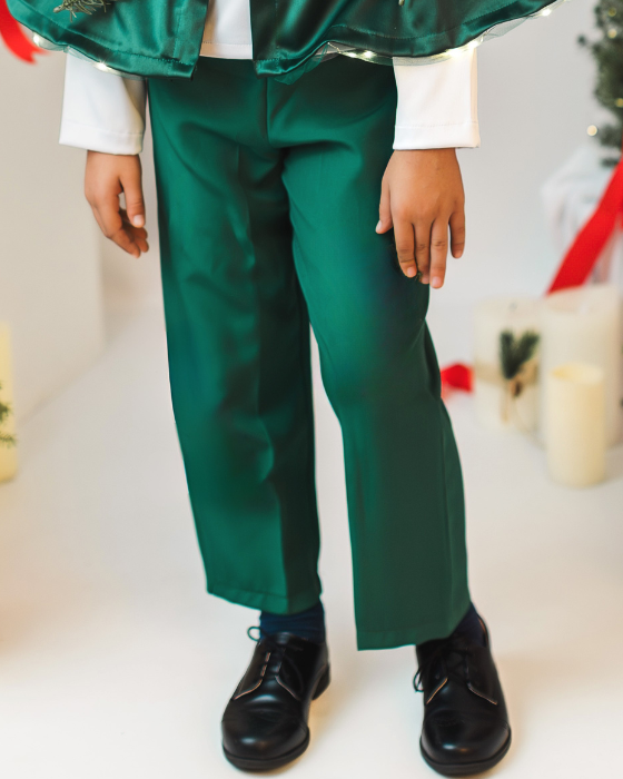 Pantaloni Verzi, din material mat