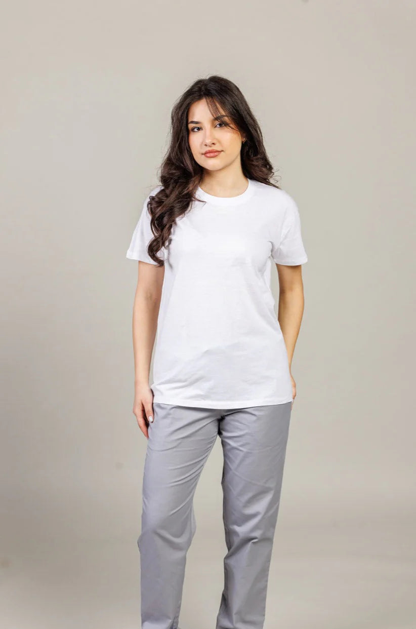 Tricou Bumbac Femei Alb, L