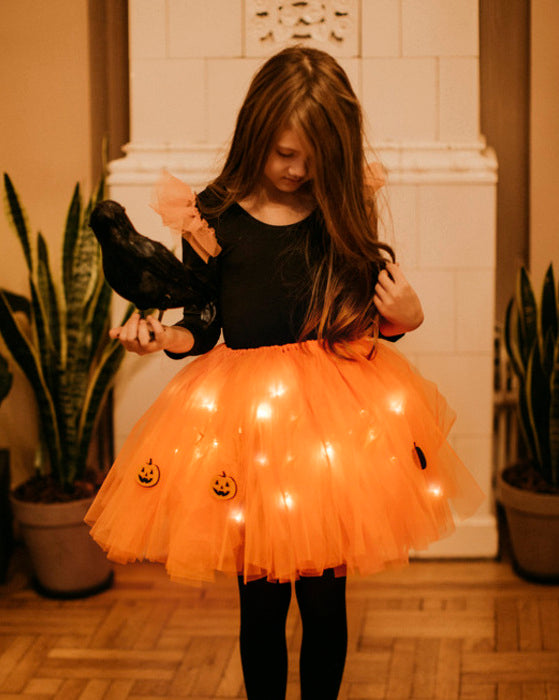 Fustița cu Luminițe, Pumpkin, Zâna Toamnei, Portocalie Halloween