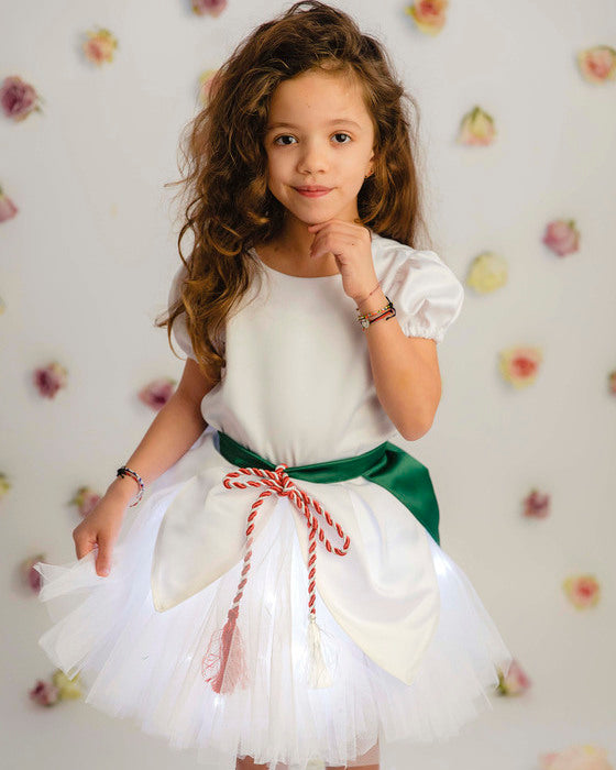 Fustița cu Luminițe, Ghiocel, Floare Albă, de primăvară, Serbare