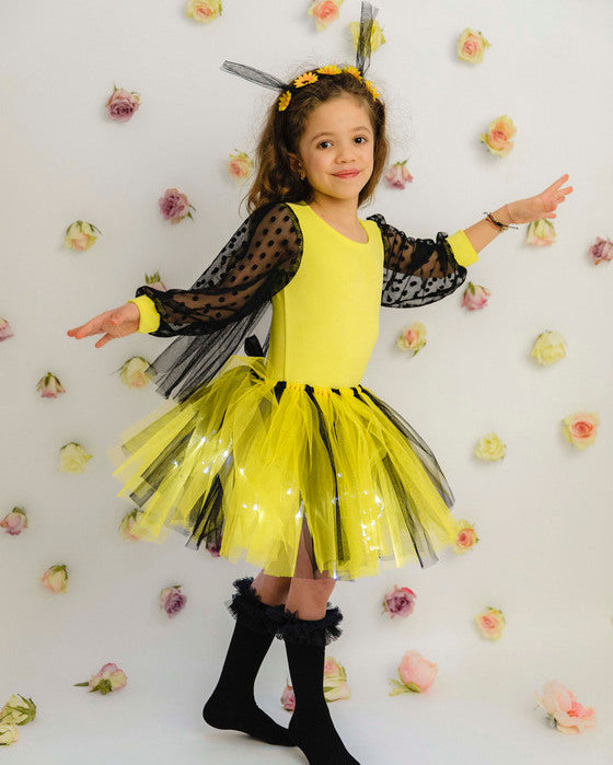 Costum Albinuță, cu Luminițe, 3 Piese, de toamnă, Serbare