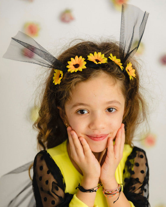 Bee Headband with Spring Antennae