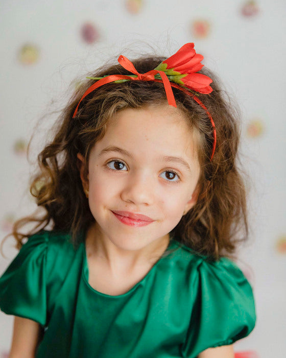 Bentiță Lalea Roșie, Floare Roșie, (Mac, Trandafir, Bujor, Garofita)