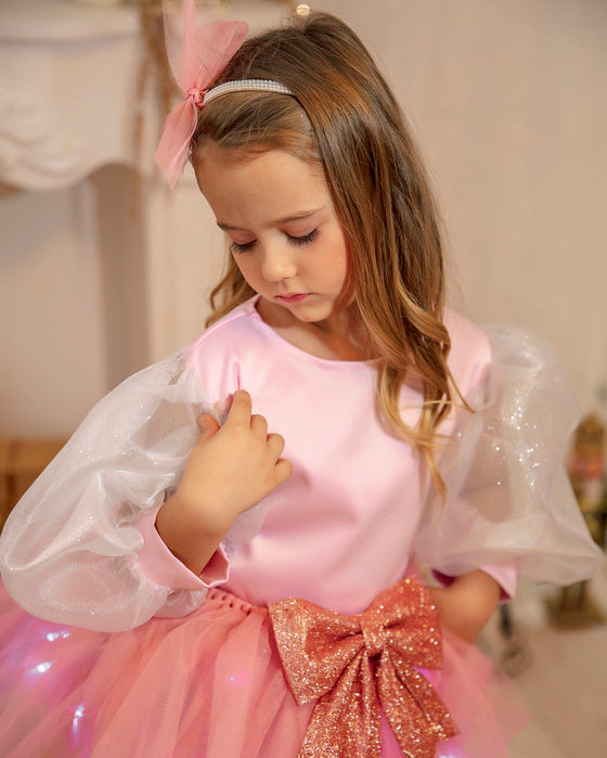 Bentiță cu Tulle Roz