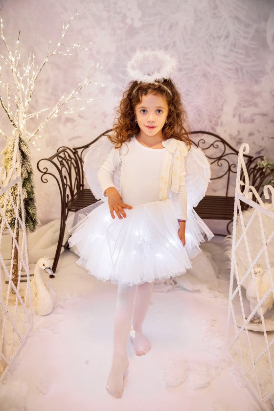 Skirt With Lights, White