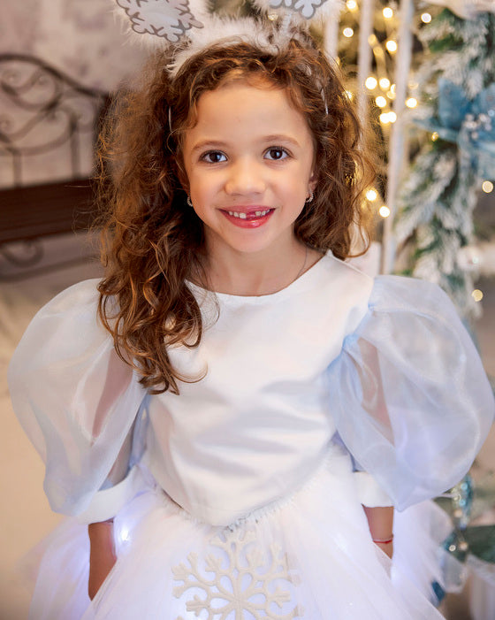 White Blouse with Puff Sleeves