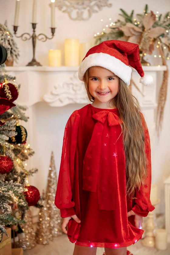 Santa Hat, with Glitter