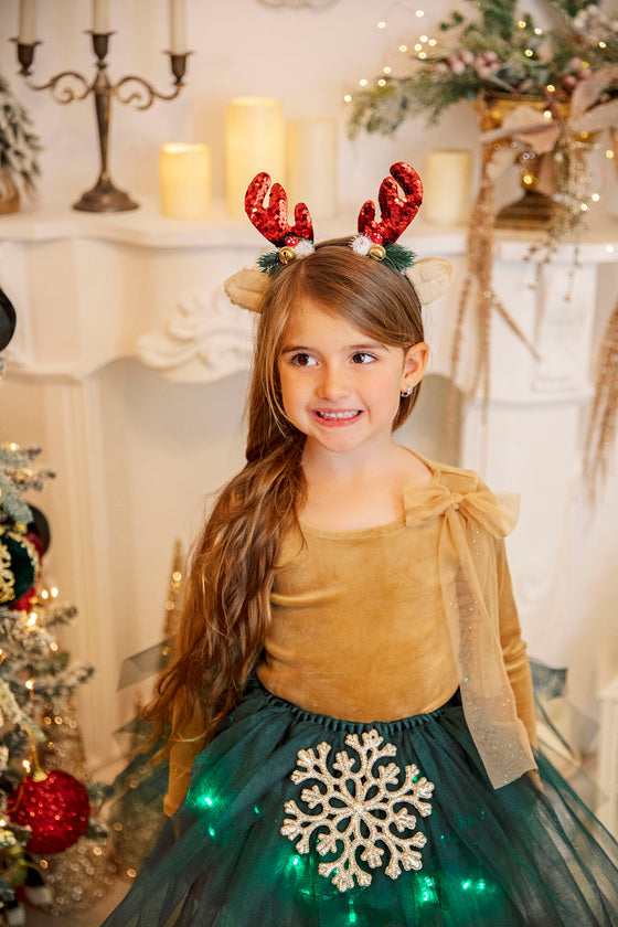 Fustița cu Luminițe, Verde Iarba de  toamna