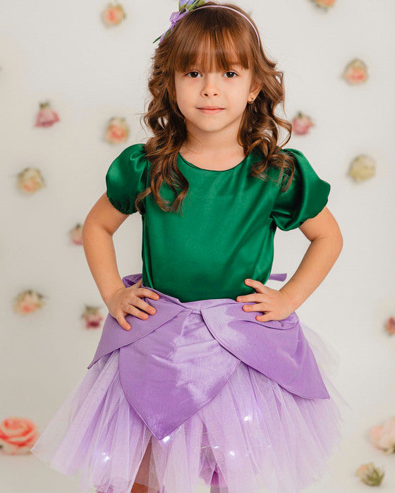 Skirt with Candles, Lilac Flower, (Hyacinth/Bluebell), Spring, Celebration