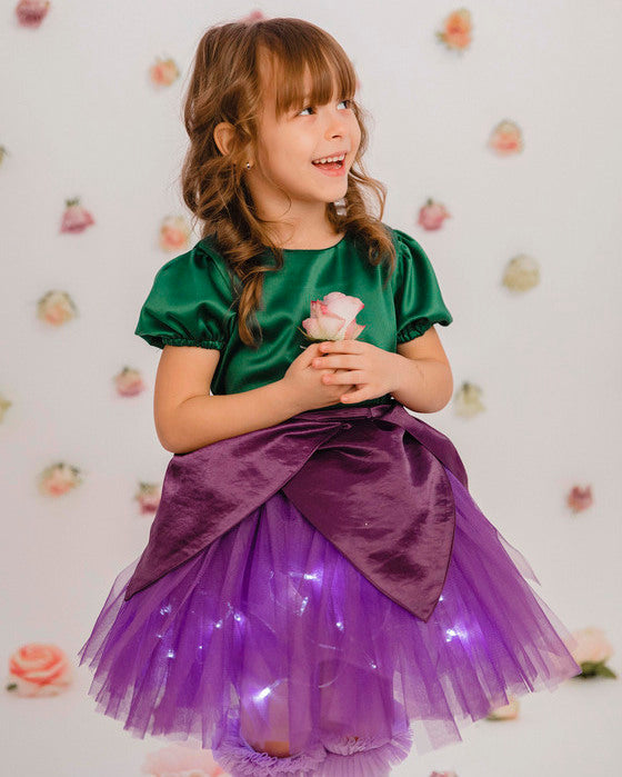 Costum 3 piese, Floare Mov/ Viorea / Toporaș Mov / Brândușă