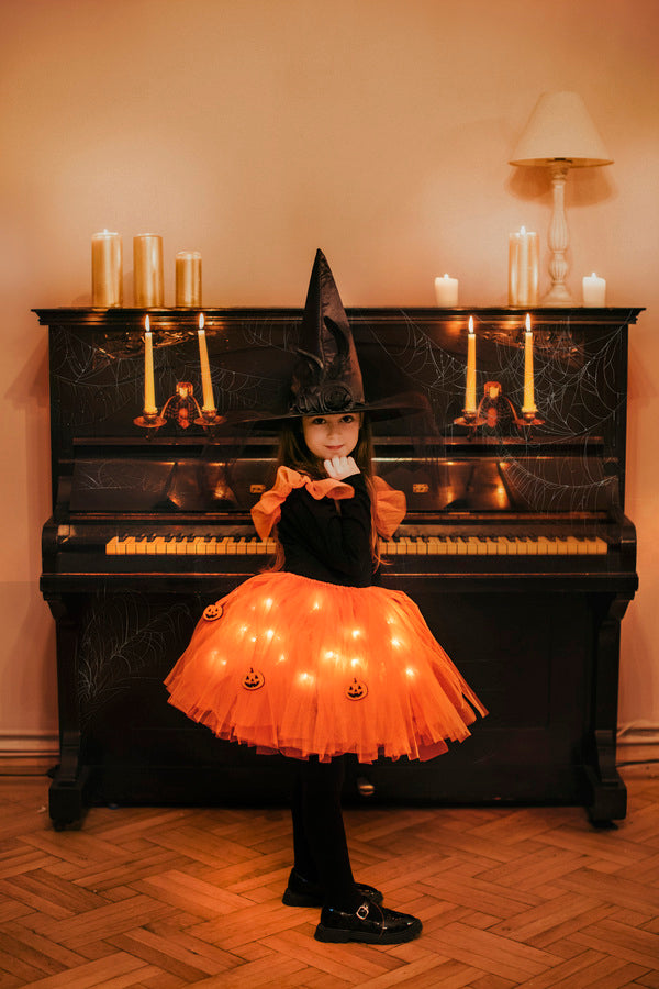 Fustița cu Luminițe, Pumpkin, Zâna Toamnei, Portocalie Halloween